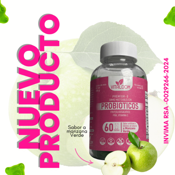gomas probioticos vitalcom x60